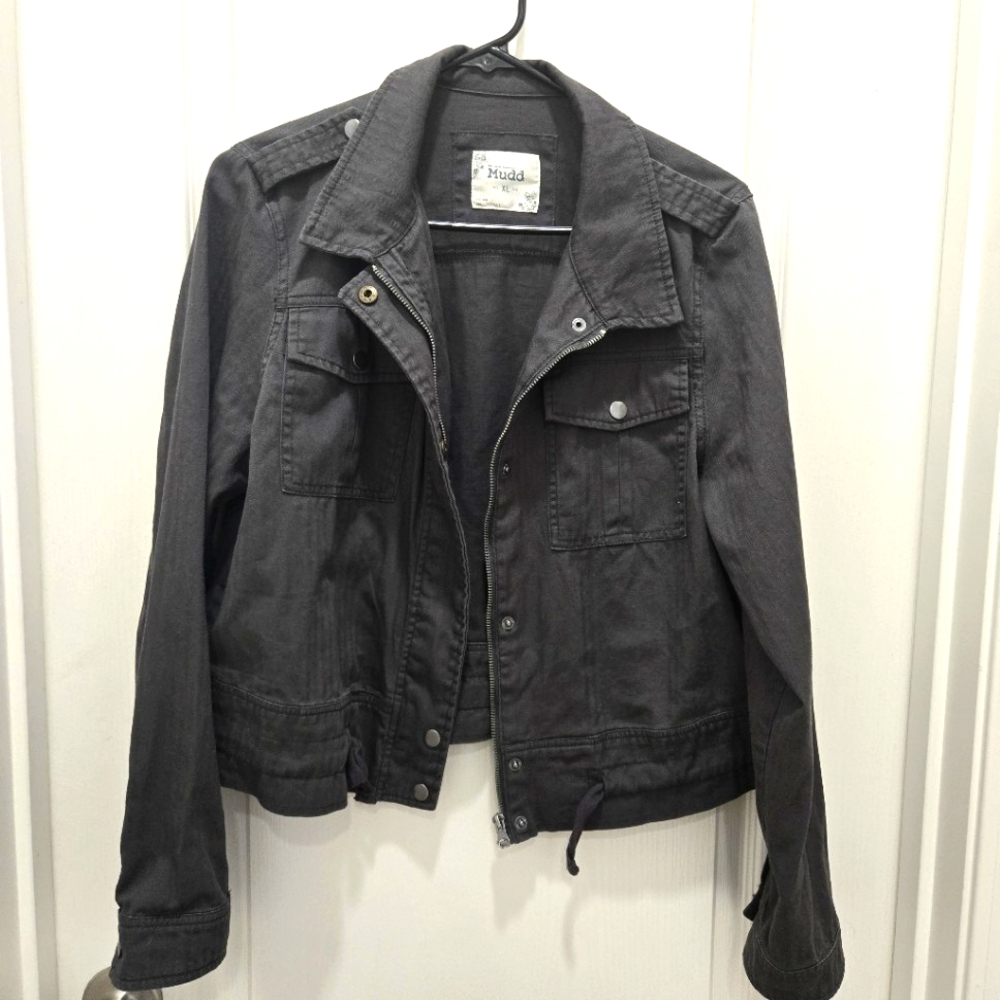 Dark Gray Denim Jacket